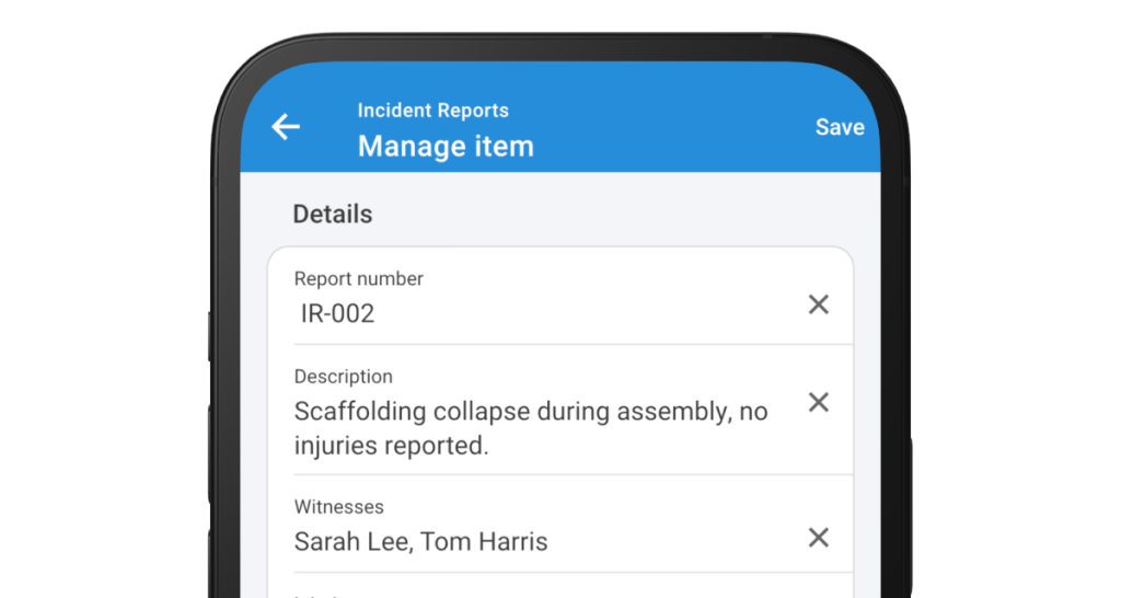 Incident reports