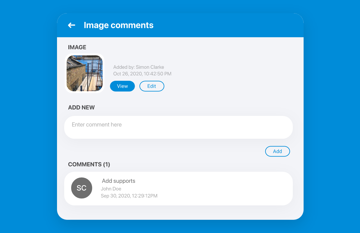 Image comments