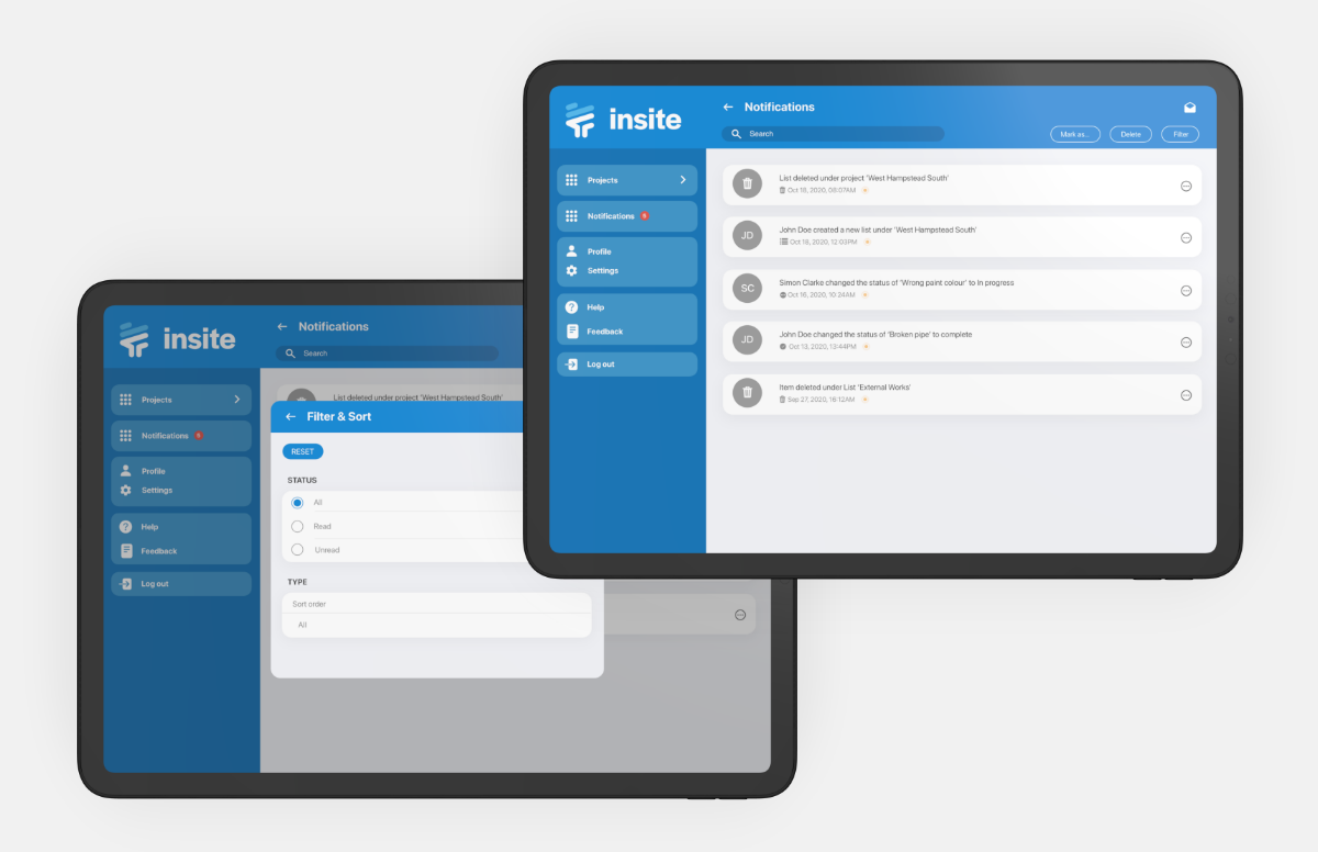 Notification centre